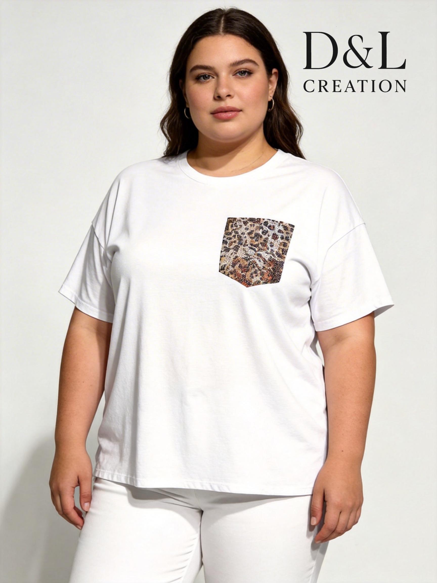 T-shirts Femme Gris D&L CREATION MC25250 #c Efashion Paris