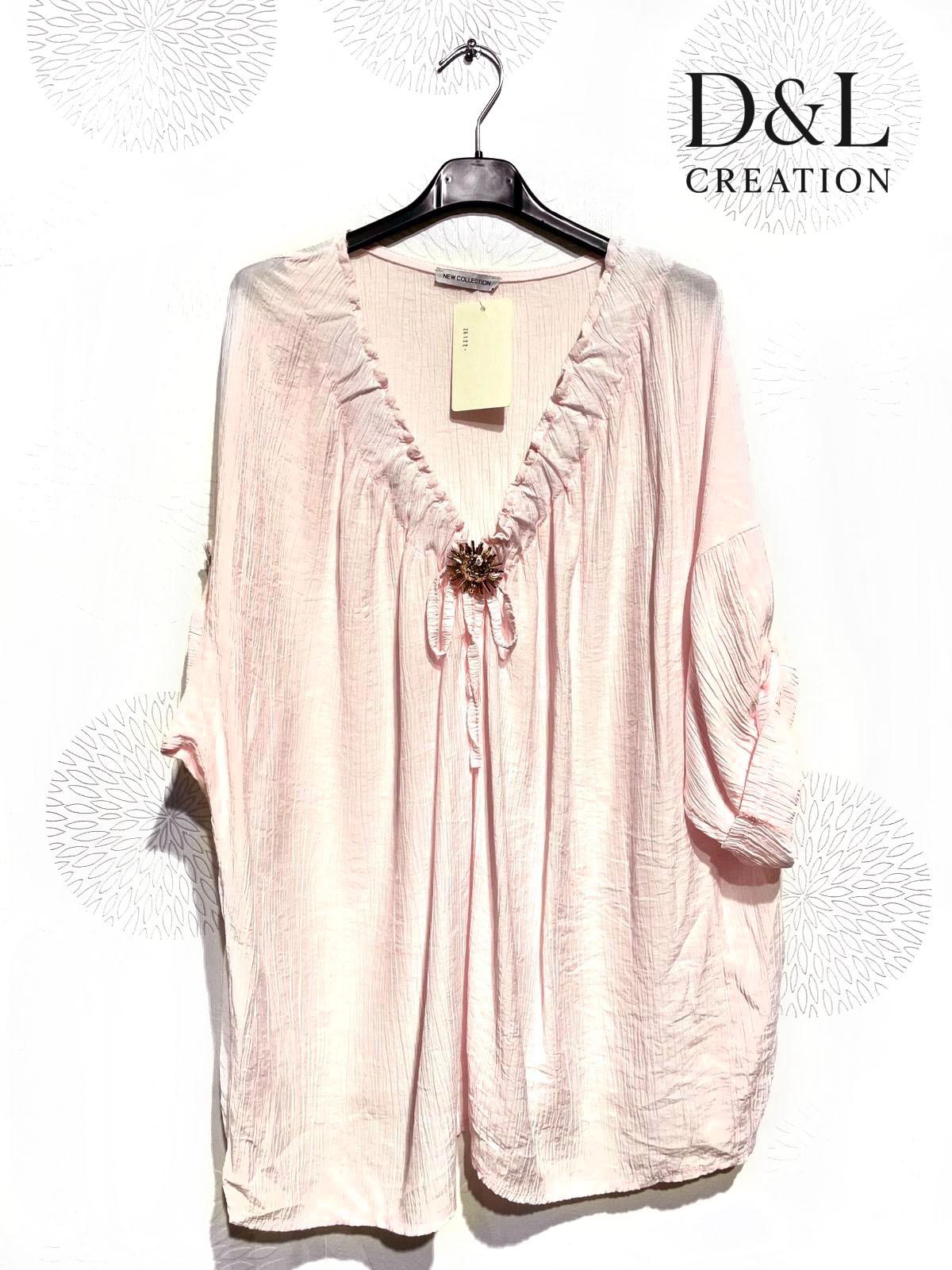 Tuniques Femme Kaki D&L CREATION ML26122 #c Efashion Paris