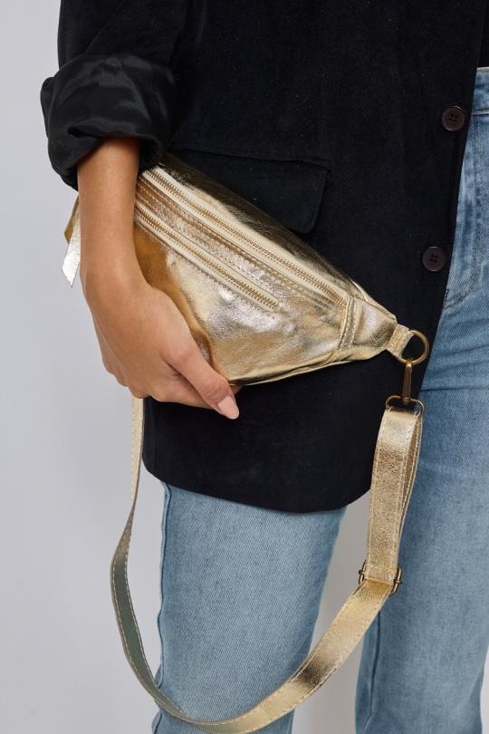 Sac Banane En Toile Avec Motif Pailleté Fille Noir