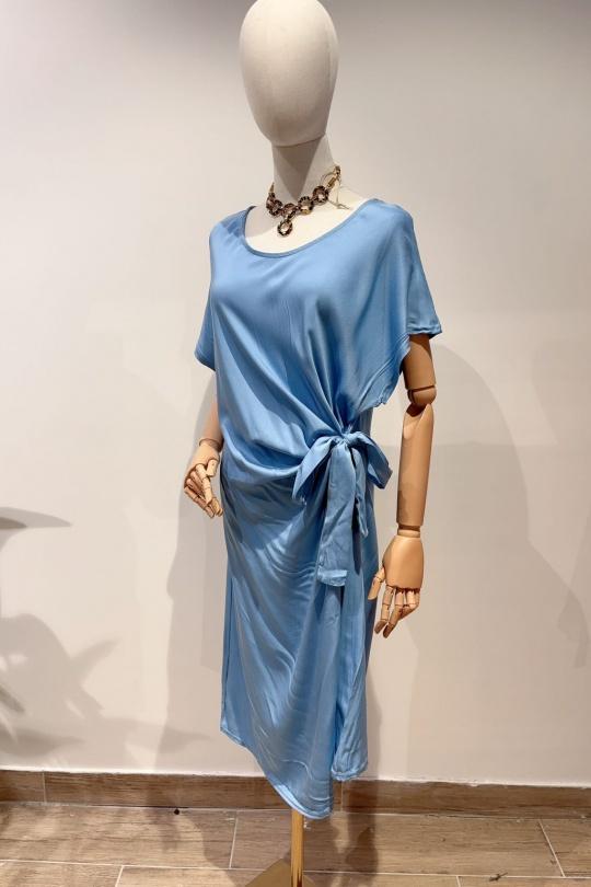 Robes mi-longues Femme Bleu jean SEE MODERN NT-8838 Efashion Paris
