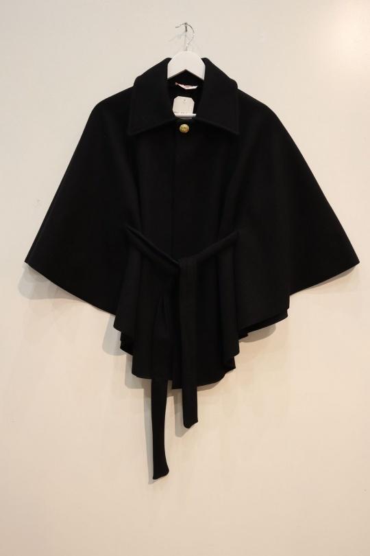 Mantelle e poncho Donna Black SEE MODERN PONCHO-BELLA Efashion Paris