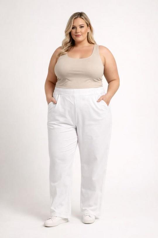 Pantalons Femme Blanc SEE MODERN PANTALON EVA Efashion Paris