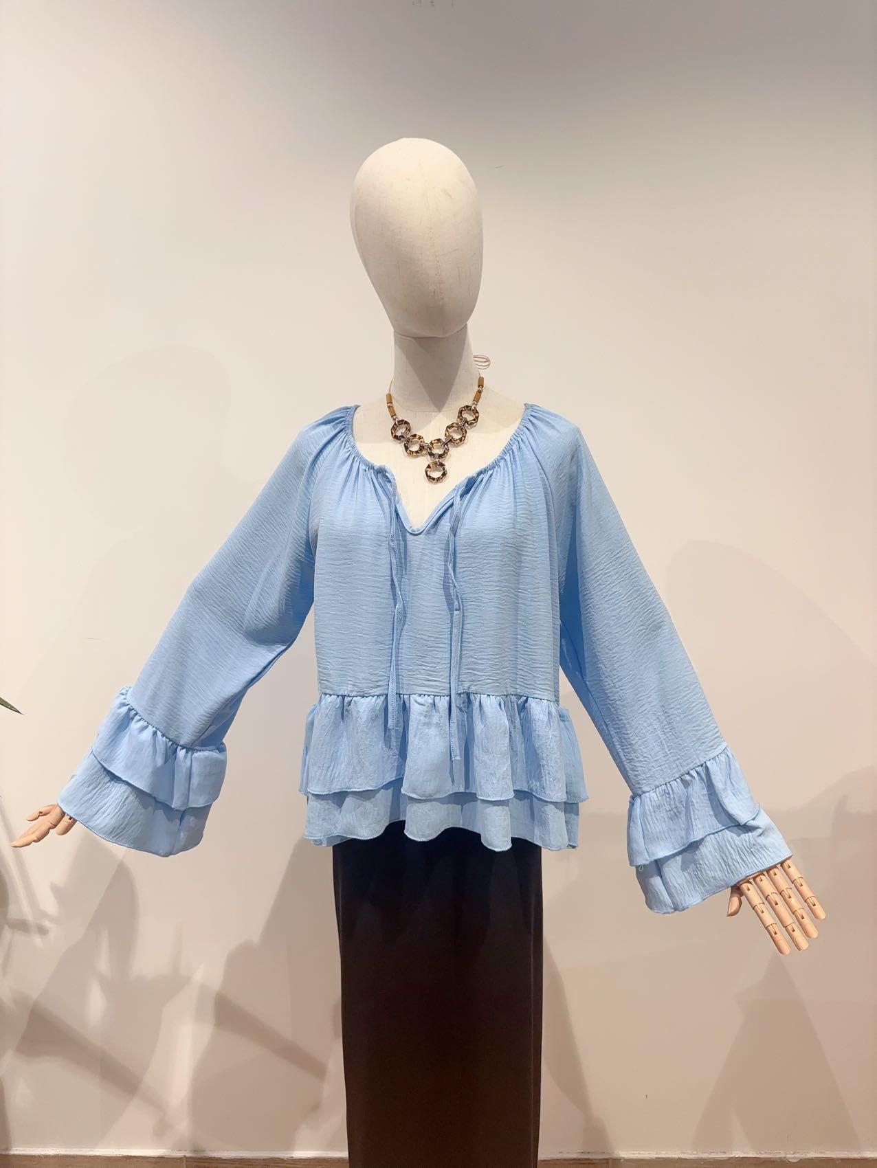 Blouses Femme Bleu ciel SEE MODERN NT-8826 #c Efashion Paris