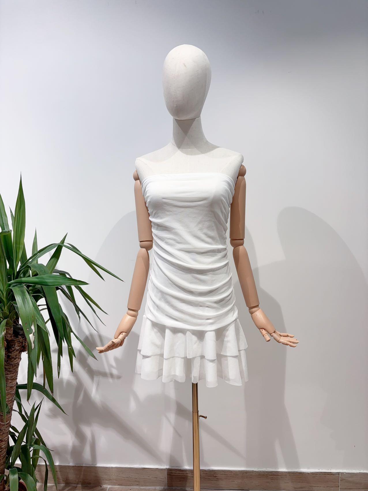 Robes courtes Femme Blanc SEE MODERN NT-659 #c Efashion Paris