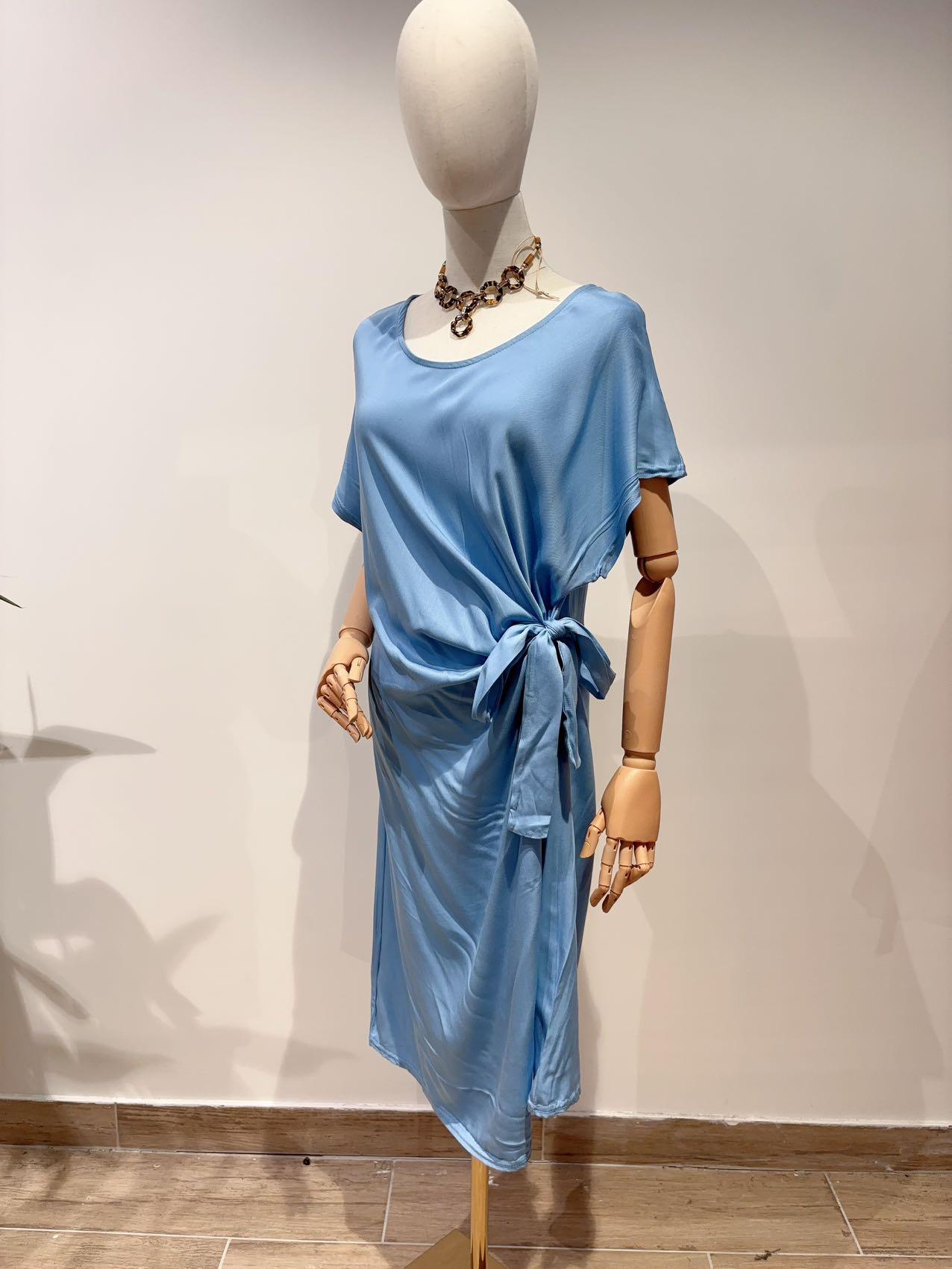 Robes mi-longues Femme Bleu jean SEE MODERN NT-8838 #c Efashion Paris