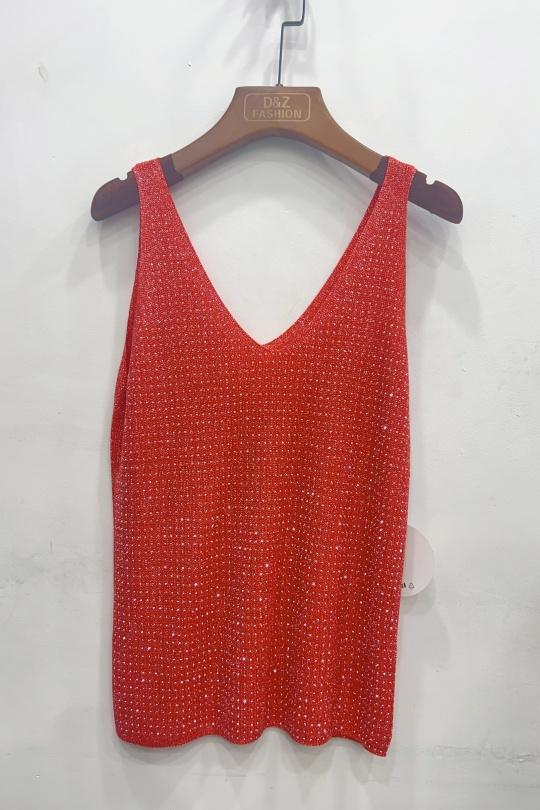 Vests Women Red D&Z FASHION 8906 Efashion Paris