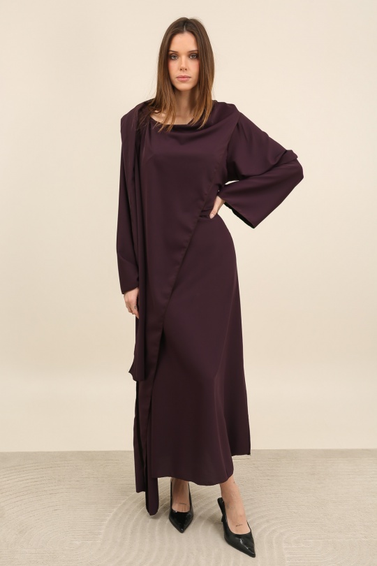 Abaya Femme Marron Y. LONG 2602 Efashion Paris
