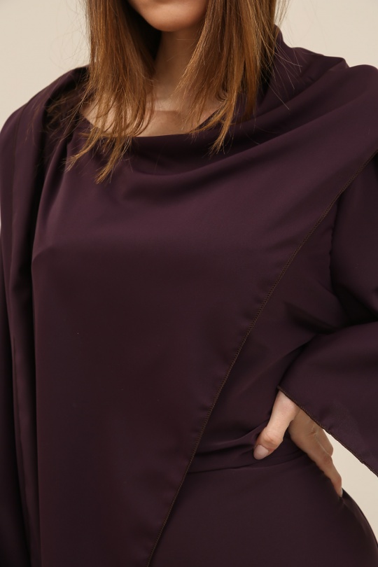 Abaya Femme Marron Y. LONG 2602 Efashion Paris