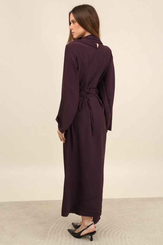 Abaya Femme Marron Y. LONG 2602 Efashion Paris