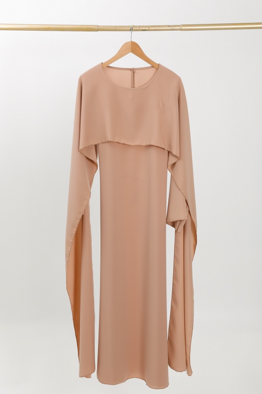 Abaya Femme Marron Y. LONG 2602 Efashion Paris