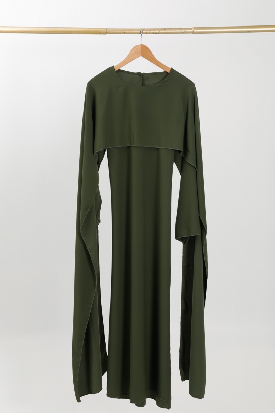 Abaya Femme Marron Y. LONG 2602 Efashion Paris