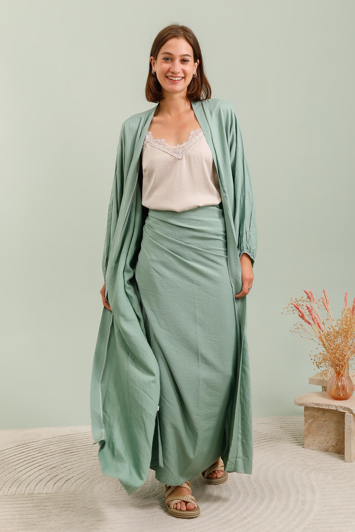 Ensembles Femme Vert Y. LONG 2438 #c Efashion Paris