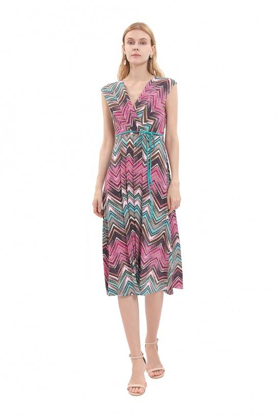 Midi dresses Women Pink SWEET & EXCELLENT 202822 Efashion Paris