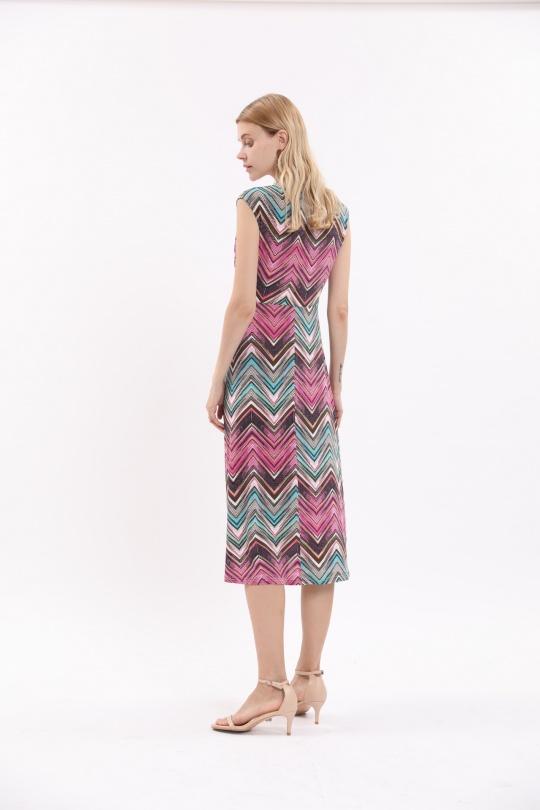 Midi dresses Women Pink SWEET & EXCELLENT 202822 Efashion Paris