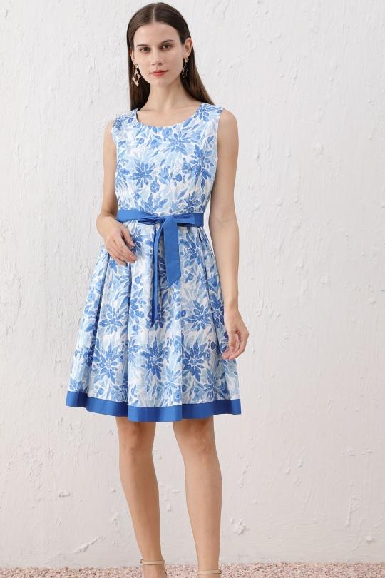 Short dresses Women Blue SWEET & EXCELLENT 115227 Efashion Paris