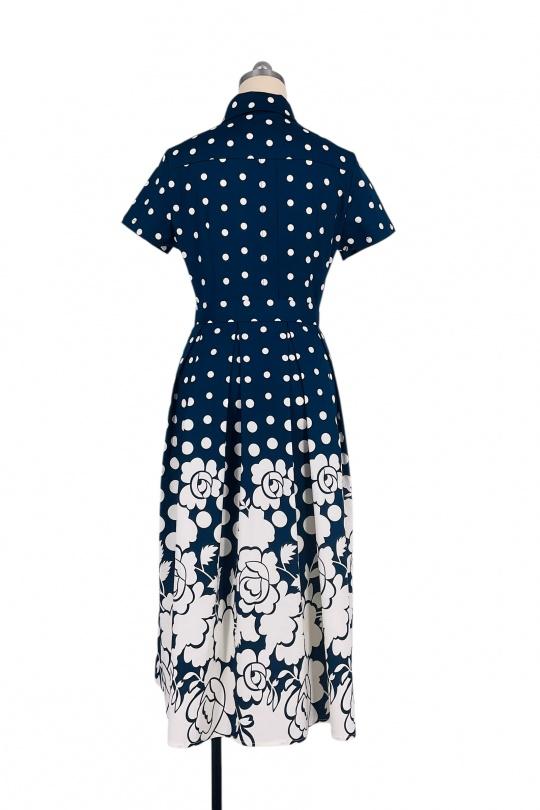 Robes mi-longues Femme Bleu marine SWEET & EXCELLENT 115955 Efashion Paris