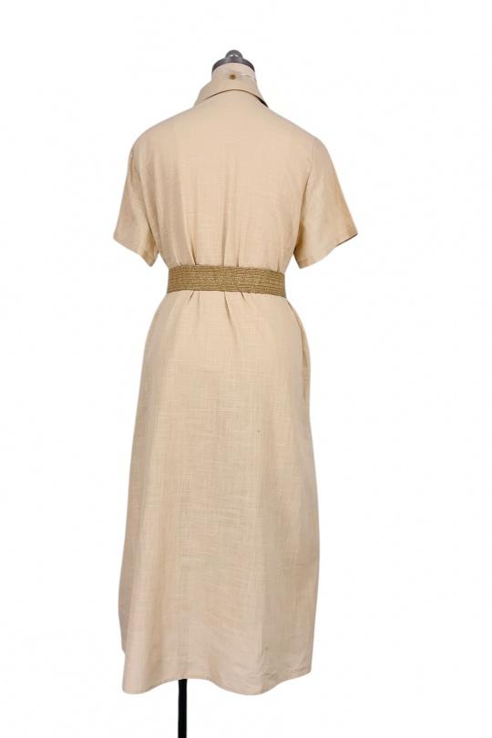 Robes mi-longues Femme Beige SWEET & EXCELLENT 172732 Efashion Paris