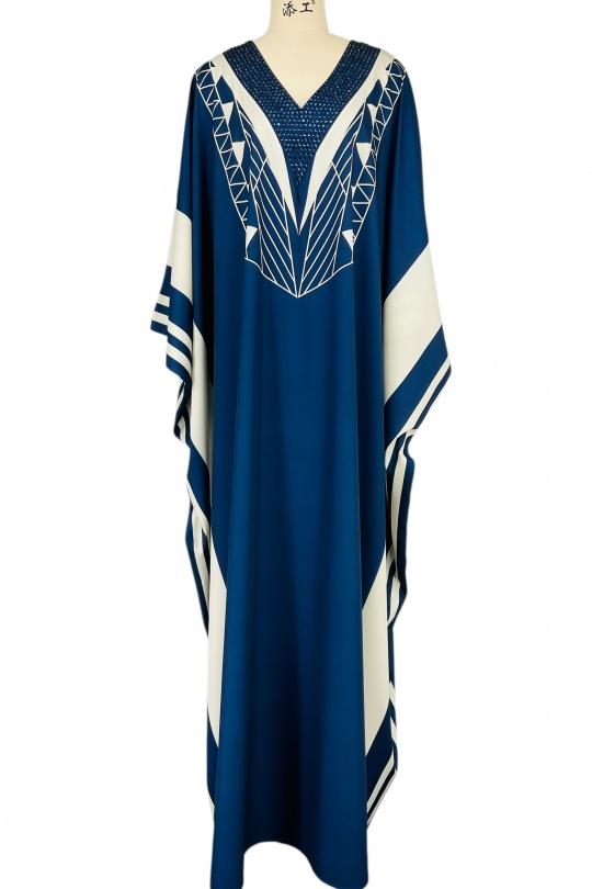 Abaya Femme Bleu marine SWEET & EXCELLENT HF033 Efashion Paris