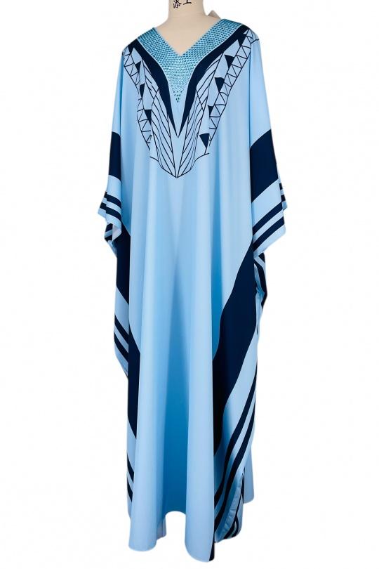 Abaya Femme Bleu marine SWEET & EXCELLENT HF033 Efashion Paris