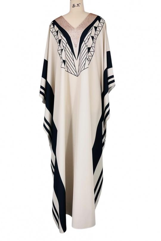 Abaya Femme Bleu marine SWEET & EXCELLENT HF033 Efashion Paris