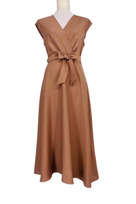 Midi dresses Women Brown SWEET & EXCELLENT 300211 Efashion Paris