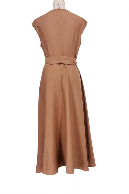 Robes mi-longues Femme Beige SWEET & EXCELLENT 300211 Efashion Paris