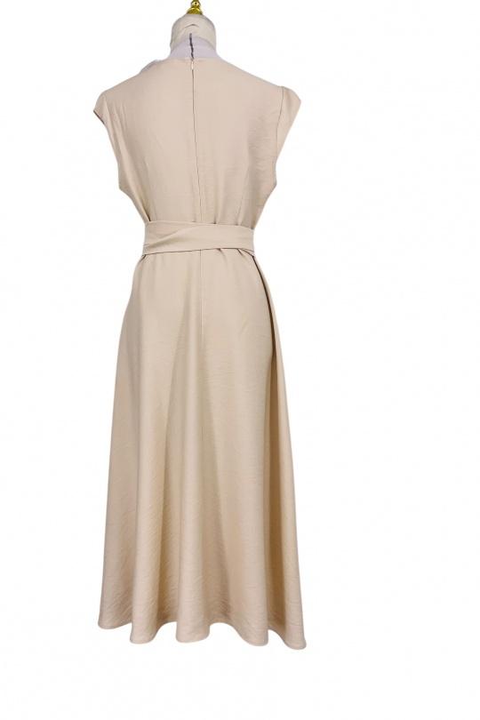 Robes mi-longues Femme Beige SWEET & EXCELLENT 300211 Efashion Paris