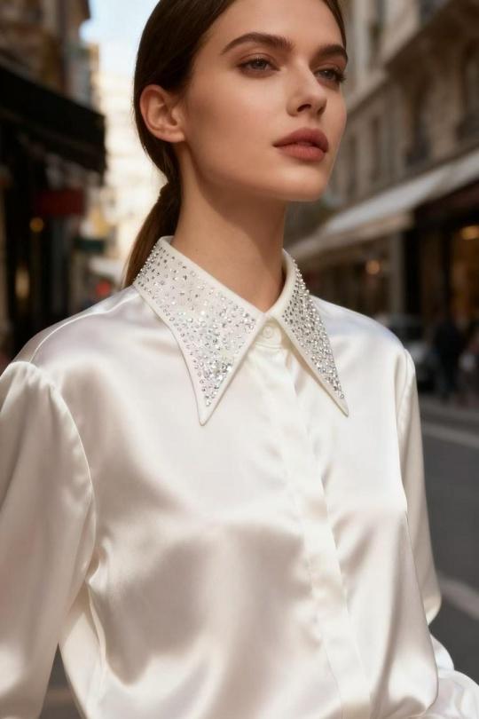 Shirts Women White SWEET & EXCELLENT 116103 Efashion Paris
