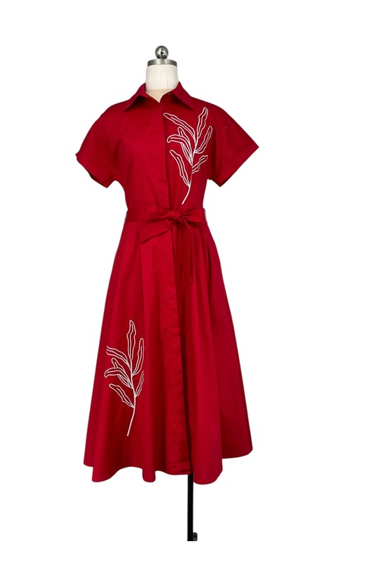 Robes mi-longues Femme Rouge SWEET & EXCELLENT 114001 Efashion Paris