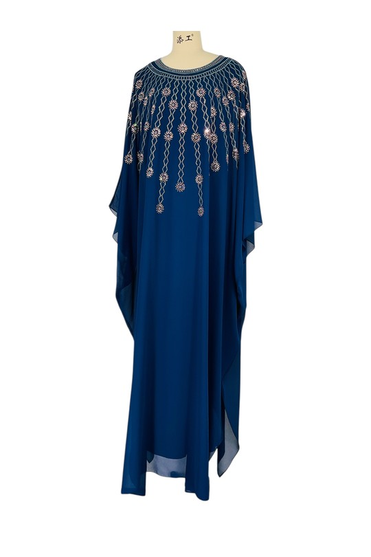 Abaya Femme Bleu marine SWEET & EXCELLENT HF049 Efashion Paris