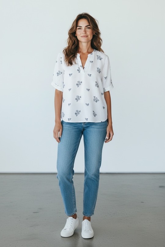 T-shirts Femme Blanc SWEET & EXCELLENT 335041 Efashion Paris