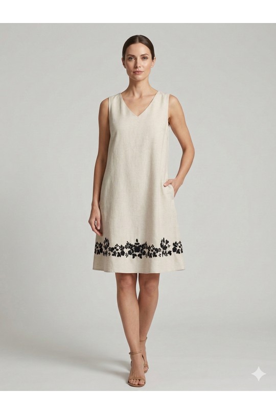 Robes mi-longues Femme Beige SWEET & EXCELLENT 172879 Efashion Paris