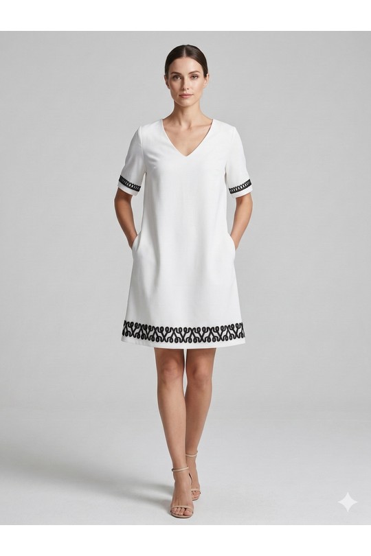 Robes mi-longues Femme Beige SWEET & EXCELLENT 172852 Efashion Paris