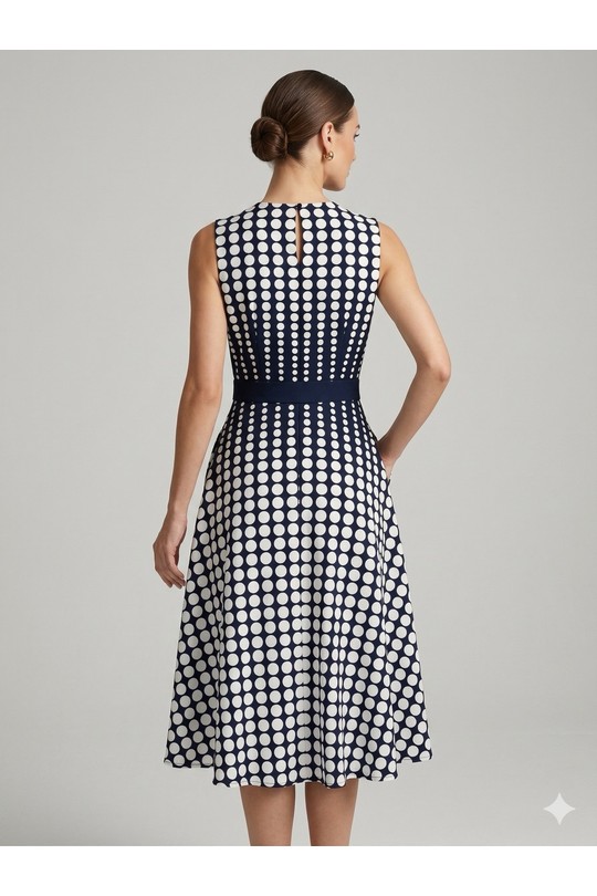 Midi dresses Women Marine blue SWEET & EXCELLENT 116351 Efashion Paris