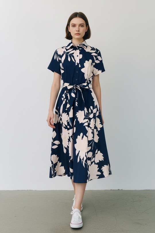 Midi dresses Women Red SWEET & EXCELLENT 116028-1 Efashion Paris