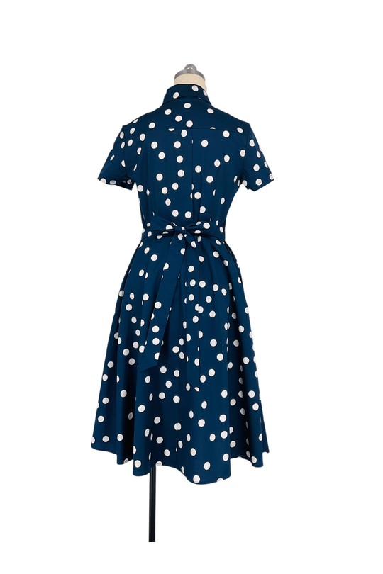 Midi dresses Women Marine blue SWEET & EXCELLENT 113919-1 Efashion Paris