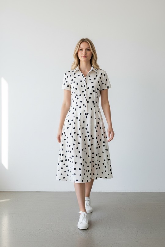 Midi dresses Women Marine blue SWEET & EXCELLENT 113919-1 Efashion Paris