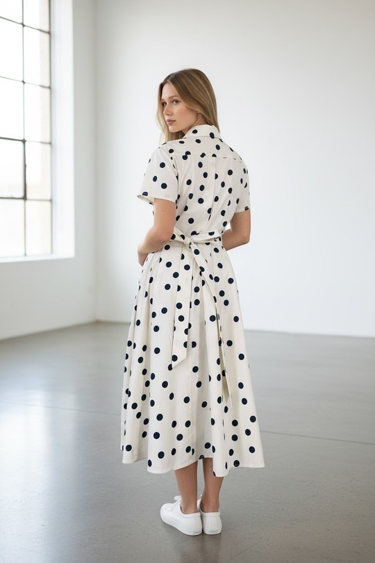 Midi dresses Women Marine blue SWEET & EXCELLENT 113919-1 Efashion Paris