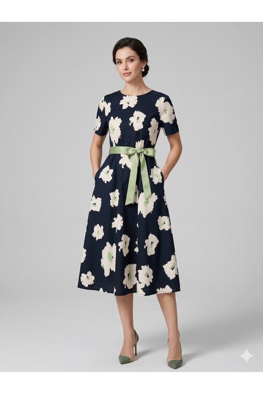 Robes mi-longues Femme Noir SWEET & EXCELLENT 116386 Efashion Paris