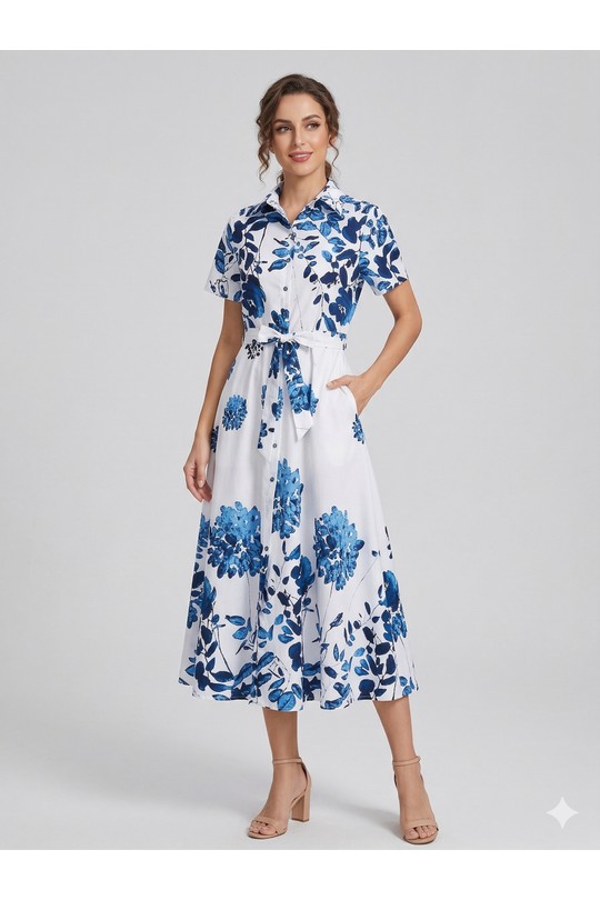 Robes longues Femme Bleu SWEET & EXCELLENT 115993-1 Efashion Paris