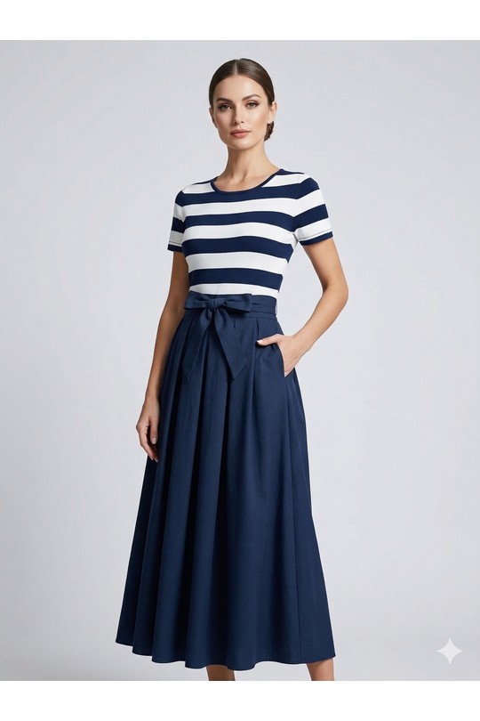 Robes longues Femme Bleu marine SWEET & EXCELLENT 116358 Efashion Paris