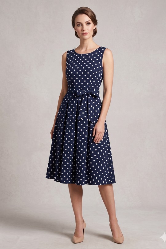 Robes mi-longues Femme Bleu marine SWEET & EXCELLENT 116356 Efashion Paris