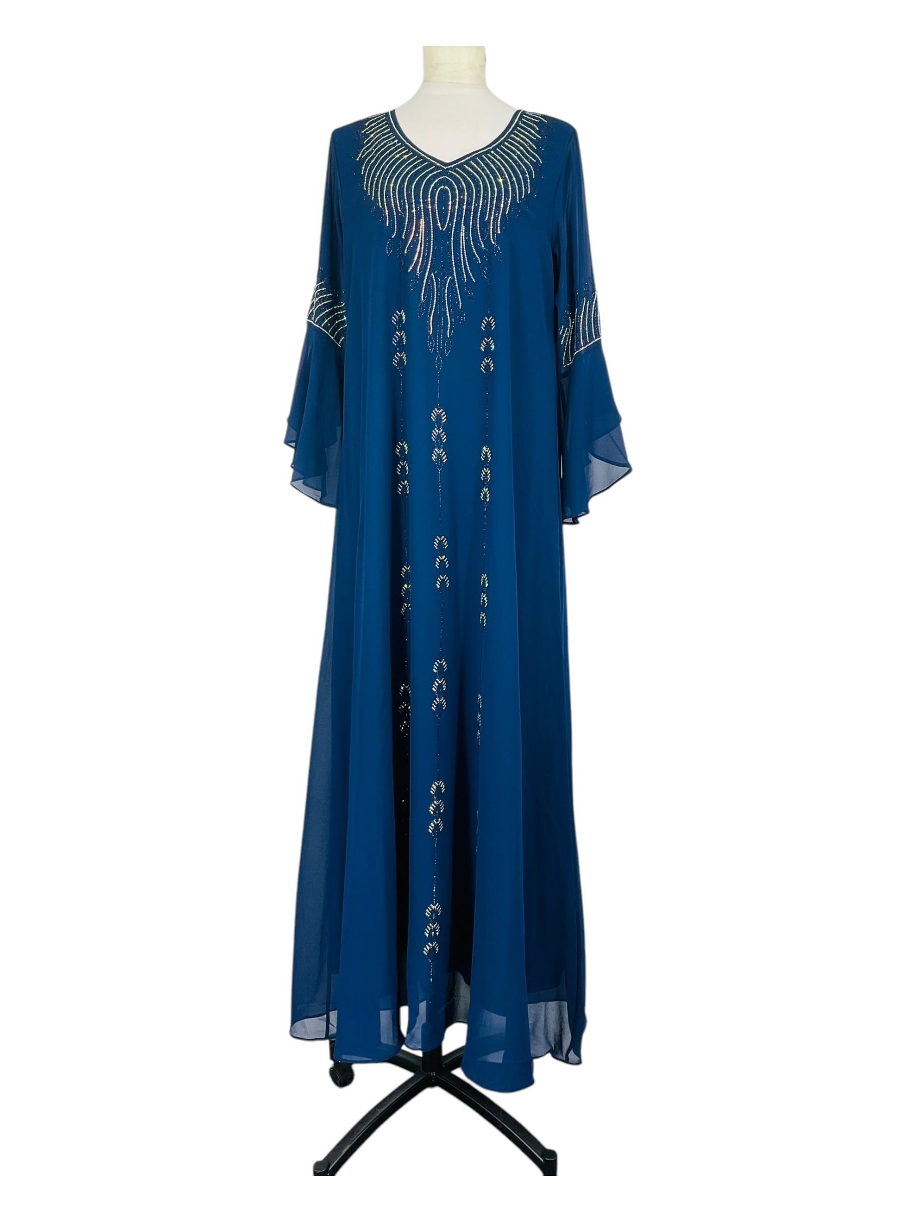 Abaya Femme Bleu royal SWEET & EXCELLENT HF001-1 #c Efashion Paris