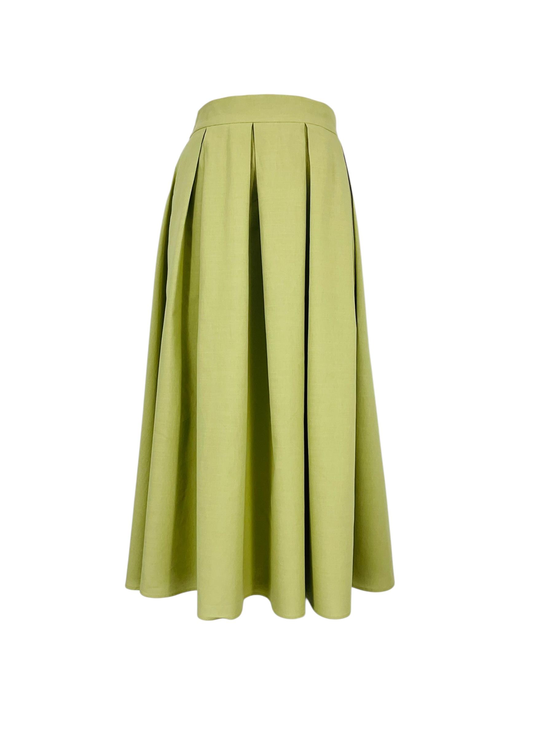 Jupes Femme Vert anis SWEET & EXCELLENT 300208 #c Efashion Paris