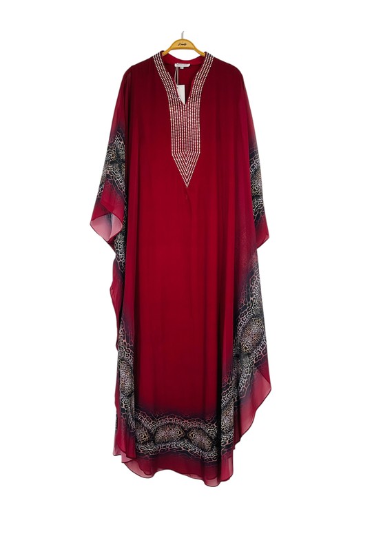 Abaya Femme Rouge SWEET & EXCELLENT HF091 #c Efashion Paris