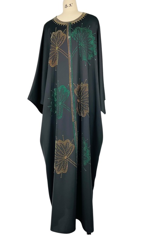 Abaya Femme Noir SWEET & EXCELLENT HF042 #c Efashion Paris