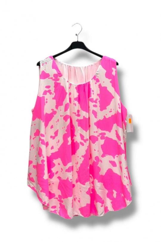 Camisetas sin mangas Mujer Neon pink E&F (C&CE Fashion) EF83501.1 Efashion Paris