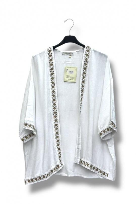 Cárdigans Mujer White E&F (C&CE Fashion) EF807 Efashion Paris