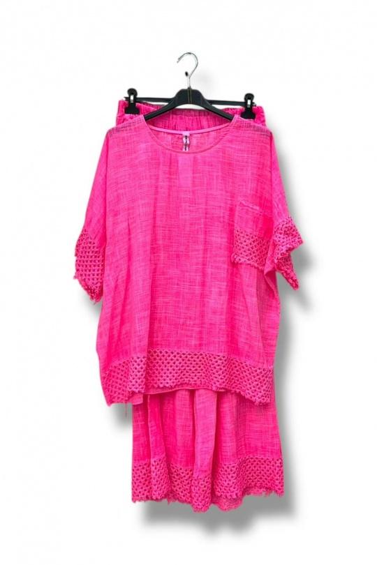 Ensembles Femme Rose fluo E&F (C&CE Fashion) EF91950 Efashion Paris