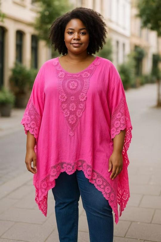 Tuniques Femme Rose fluo E&F (C&CE Fashion) EF6339 Efashion Paris